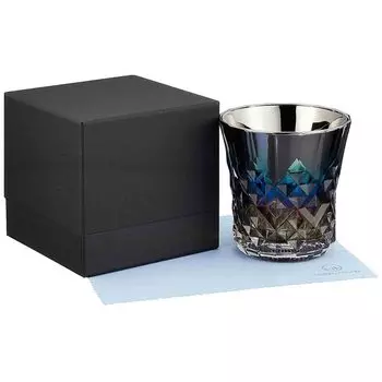 Стакан PROGRESS Rex, огранка из титана, сделано в Японии, мягкий сакэ, с крестом (Бесконечность, Рекс)