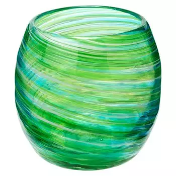 Стакан Ryukyu, стакан Churaumi Taru, 220 мл, подарок на день рождения Genka Genkichi, изделия ручной работы из префектуры Окинава, изделия ручной работы Ryukyu Genka, изделия ручной работы из Окинавы, День матери/День отца зелёный