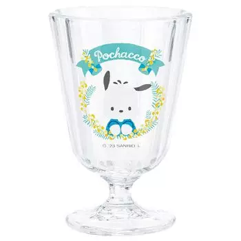 Стакан Sanart Sanrio Pochacco с ножкой 190 мл Разные товары Подарочный подарок Сделано в Японии (САНРИО) приблизительно. SAN4215-2