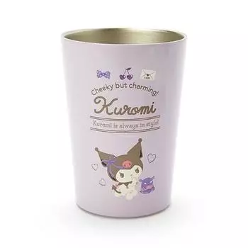 Стакан Sanrio из нержавеющей стали 400 мл, фиолетовый, вакуумный, с изображением Куроми Куроми 125229 SANRIO