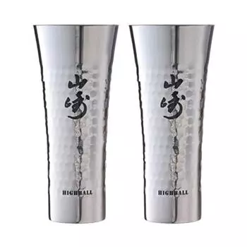 Стакан Suntory Yamazaki Highball 335 мл x 2 (Нержавеющая сталь) серебряный