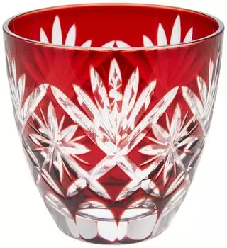 Стакан Tajima Стакан Tajima Glass Edo Kiriko Hoshi Kiriko Стеклянный стакан 75 мл Красный TG98-203-1R красный