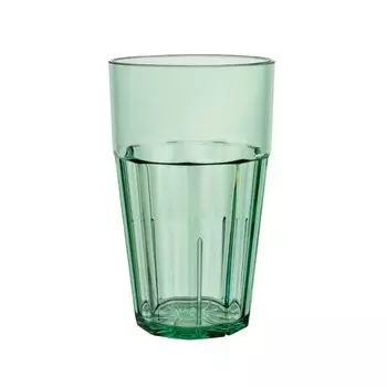 Стакан Thunder Group 470 мл 16 унций Пластиковый стакан Можно мыть в посудомоечной машине Стильный Штабелируемый Легкий Зеленый PLPCTB116GR Ударопрочный Антипригарный