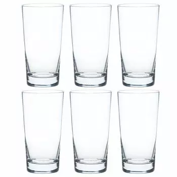 Стакан Toyo Sasaki Glass Knack HS 12, набор из 6 штук, сделано в Японии, можно мыть в посудомоечной машине, небьющийся стеклянный стакан, пивной бокал, хайбол, кислый напиток