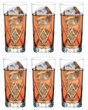 Стакан Toyo Sasaki Glass Regina 10 унций, набор из 6 штук, можно мыть в посудомоечной машине, небьющийся стеклянный стакан, пивной бокал, хайбол, кислый напиток