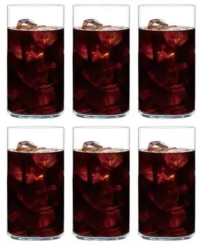 Стакан Toyo Sasaki Glass Стакан USURAI 560 мл, набор из 6 шт. Сделано в Японии, можно мыть в посудомоечной машине, небьющийся стеклянный стакан, пивной бокал, хайбол, кислое стекло