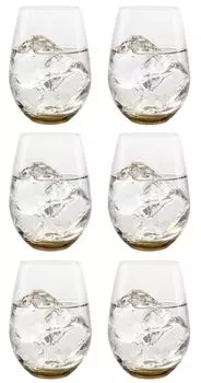 Стакан Toyo Sasaki Glass Water Variation 12 стаканов янтарного цвета 360 мл Набор из 6 шт. Сделано в Японии Можно мыть в посудомоечной машине Награда за хороший дизайн Стеклянная кружка Пивной бокал