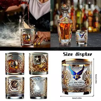 Стакан Tribute Персонализированный стакан Tribute для дней рождения и патриотических праздников – идеально подходит для чествования ветеранов и сохранения незабываемых воспоминаний One Size