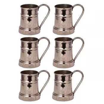 Стакан Turna Debito, медный, прямой, 600 мл, набор из 6 никелевых предметов Turna0455-62