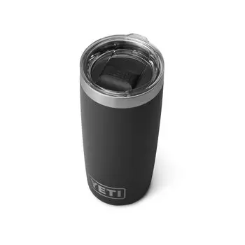 Стакан YETI Rambler 10 унций из нержавеющей стали с вакуумной изоляцией и крышкой MagSlider (черный) чёрный