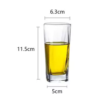 Стаканы Collins, креативные квадратные стаканы для питья, прозрачные, для холодных напитков, большой емкости, для кофе со льдом, бокалы для красного вина, кофейная чашка 1pcs