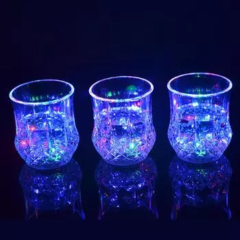 Стаканы для напитков с подсветкой прозрачный