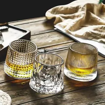 Стаканы для питья Yousheng, креативная стеклянная кружка с гладкими полями, нежная прозрачная стеклянная кружка для вина 3