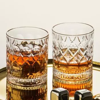 Стаканы для спиртных напитков Прозрачный анаглифный стакан для водки, виски, сакэ, сётю, ликер, барные стаканы класса люкс, посуда для напитков