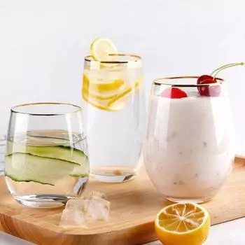 Стаканы для виски, хрустальный стакан, чашка для воды в форме яйца, стаканы для завтрака, молока, сока, домашнее стекло, кружка для кофе, вечеринка, барная посуда, бокал для коктейля 301-400ml