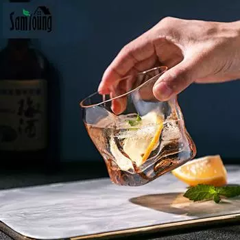 Стаканы для виски в японском стиле, креативный нестандартный дизайн, художественная кружка с золотым краем, бокал для виски, пивной бокал, бокал для бренди Chivas 201-300ml чёрный