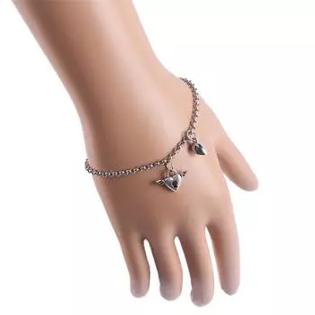 Сталь для мужчин, цинковый сплав, браслет в форме сердца, модные аксессуары, браслет для пары, магнит для притяжения A