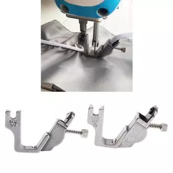 Стальная эластичная лапка S537 для промышленной швейной машины, часть 12,7 мм 3.2mm серебряный