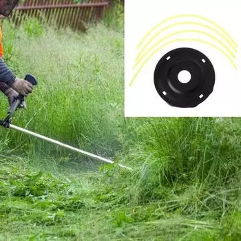 Стальная головка газонокосилки, бесплатная 4 линии, сменный бензиновый/литиевый триммер для травы Fit Gasoline Mower