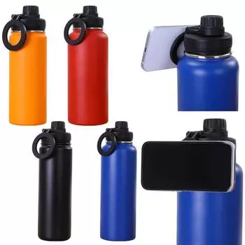 Стальная изолированная чашка для штатива MagSafe и магнитного держателя, горячие холодные напитки, герметичная крышка, чай 1000ML чёрный