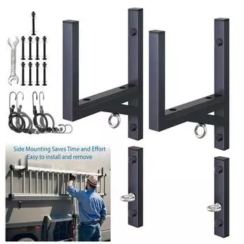 Стальная лестница с боковым креплением, устойчивая к коррозии, грузоподъемность 300 фунтов