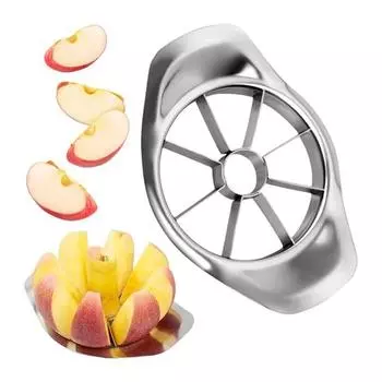 Стальная овощерезка для фруктов с острым лезвием, многофункциональная 8 ломтиков, резак для фруктов и овощей, делитель, ручная резка, нарезка