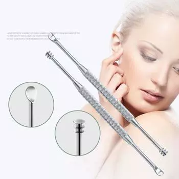 Стальная палочка для чистки ушей Инструменты для ухода за ушами Ушная кюретка Пружинная палочка для чистки ушей Спиральный очиститель ушной серы 01