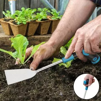 Стальная садовая ручная лопата с эргономичной ручкой, лопата для выкапывания диких овощей, легкая домашняя лопата, лопаты