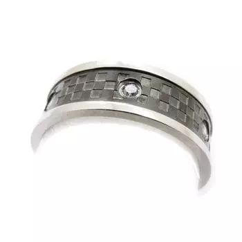 Стальное кольцо Карл Черное серебро