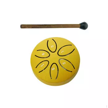 Стальной барабан 3 дюйма 6 нот эфирный ударный инструмент для концертного музыкального образования золотой