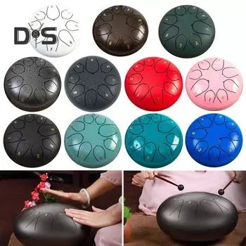 Стальной барабан для языка, перезвон дождя, ручные барабаны, звуковые лечебные инструменты, барабан для чакр, барабан для музыкального образования, медитации, йоги, дзен зелёный