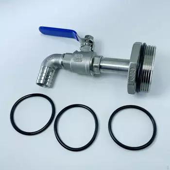 Стальной барабанный смеситель на 50 галлонов, DN50, запасные части, герметичная нержавеющая сталь, быстрая доставка 20mm