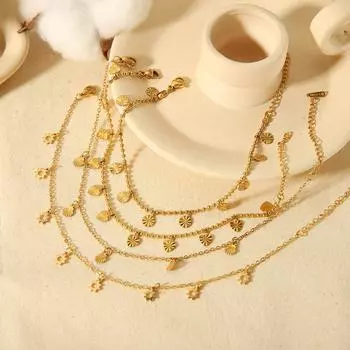 Стальной браслет на щиколотку, женская мода, темперамент, высококачественный рельефный браслет на щиколотку, аксессуары для ног