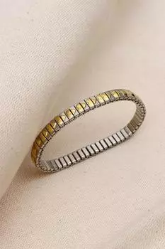 Стальной браслет Nomi с сердечками