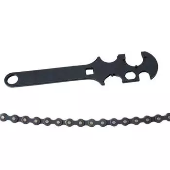 Стальной комбинированный ключ высокой твердости, многофункциональная эргономичная ручка, установка, разборка велосипедной цепи, индикатор износа, инструмент для ремонта 30cm