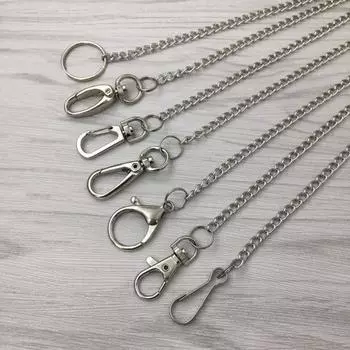 Стальной кошелек, пояс-цепочка, брюки, брелок для ключей, брелок с защитой от потери 2