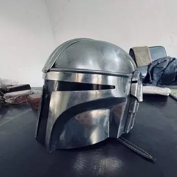 Стальной шлем SCA Средневековый шлем, шлем для костюма на Хэллоуин, театральной ролевой игры, доспехи, шлем в деревенском винтажном стиле для домашнего декора, подарок.