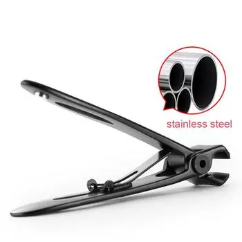 Стальной нержавеющий толстый рот, широкий триммер для ногтей на ногах, кусачки для дизайна ногтей S чёрный