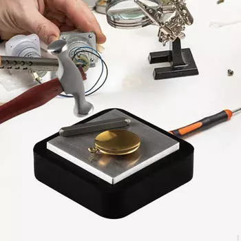 Стальной подставка 4 дюйма из прочной резины для изготовления ювелирных изделий Рабочая поверхность из твердого металла