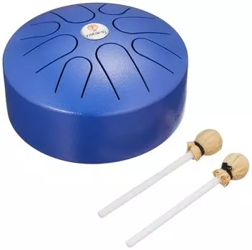 Стальной язычковый барабан SOUND KING 8 дюймов, синий BG-STD1BL-DAK