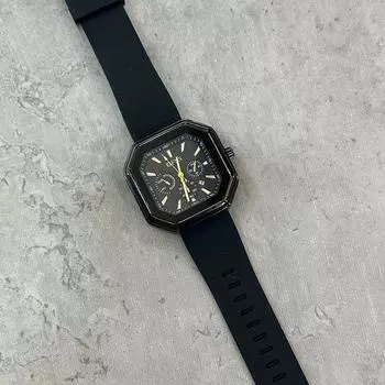 Стальной ремешок кварцевые часы ремешок календарь поддельные три глаза и шесть стрелок модные спортивные часы