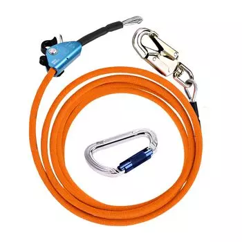 Стальной сердечник безопасности стальной проволоки безопасности лесозаготовок безопасности Flip Line безопасности для шеста безопасности лесного хозяйства Сверхлегкий алюминиевый карабин и веревка захвата дерева