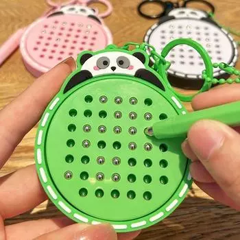 Стальной шарик детская игрушка доска для рисования автомобильный брелок портативный школьный портфель кулон пара белый