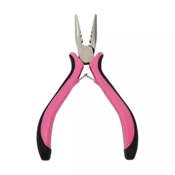 Стальной Стальной Съемник Профессиональный 3 Отверстия Плоскогубцы Наращивание Снятие для Нано или Микро Колец розовый