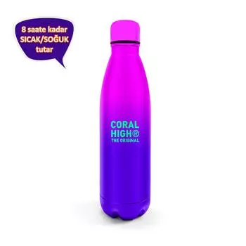 Стальной термос розово-фиолетового цвета 500 мл 11935