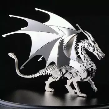 Стальной волшебный зверь Чаризард 3D 3D металлическая модель металлическая головоломка DIY игрушка игрушка в подарок для детей и взрослых собранная вручную