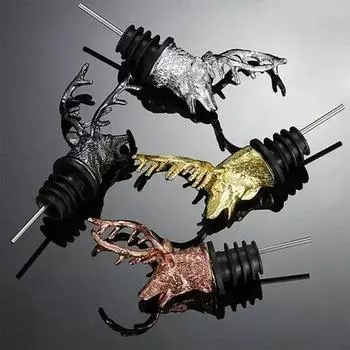 Стальные аксессуары для бармена Шампанское Домашнее пивоварение и виноделие Барная утварь Ликеро-водочный фонтан Диспенсер для напитков с оленями Пробка для напитков