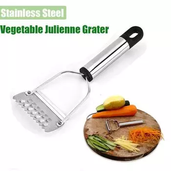 Сталь Высококачественная Картофельная Огурцовая Овощная Кухонная Утварь Слайсер Морковь Резак Овощечистка Терка серебряный