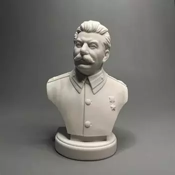 Сталин-советская модель гипсовой фигуры скульптура, большая скульптура, офис, кабинет, винный шкаф, художественное оформление светло-серый