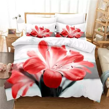 Stamen Bedding Set Duvet Cover Set 3d Bedding Digital Printing Bed Linen Queen Size Bedding Set Fashion Design EU single(135x200cm)